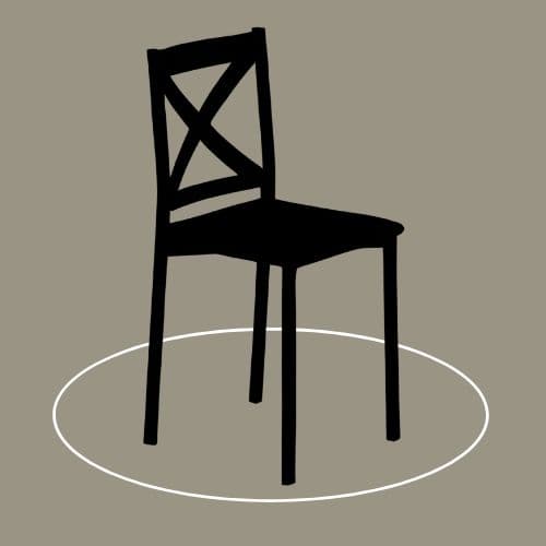 Dimensiones de la silla