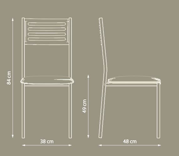 Dimensiones de la silla