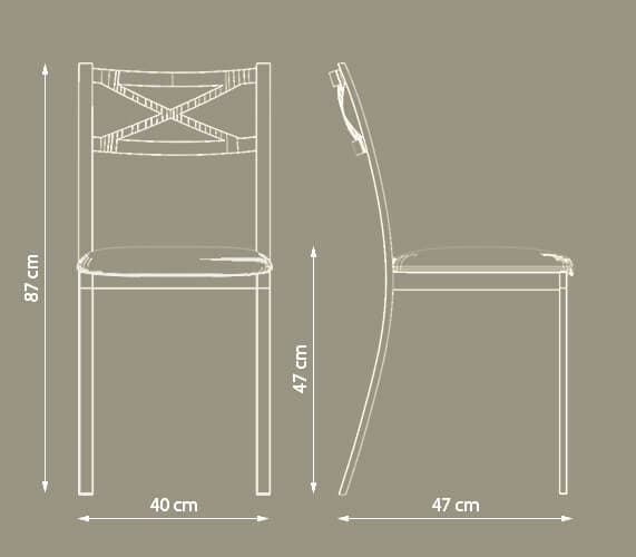 Dimensiones de la silla