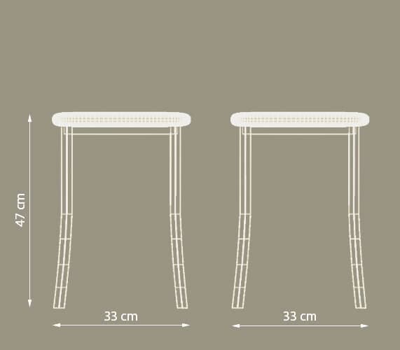 Dimensiones del taburete