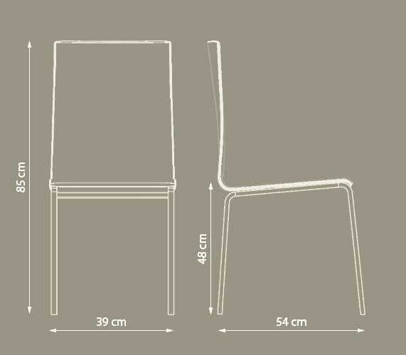 Dimensiones de la silla