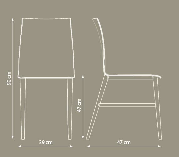 Dimensiones de la silla
