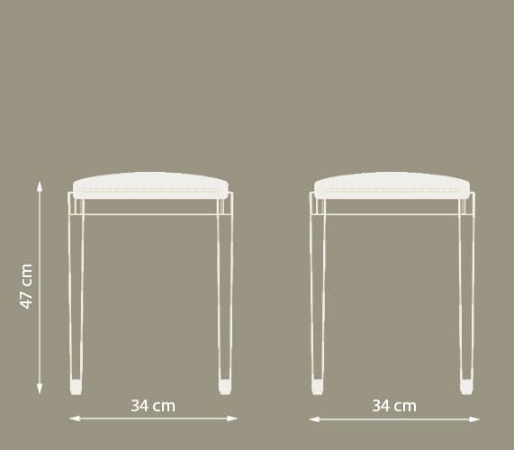 Dimensiones del taburete