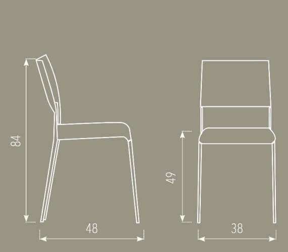 Dimensiones de la silla